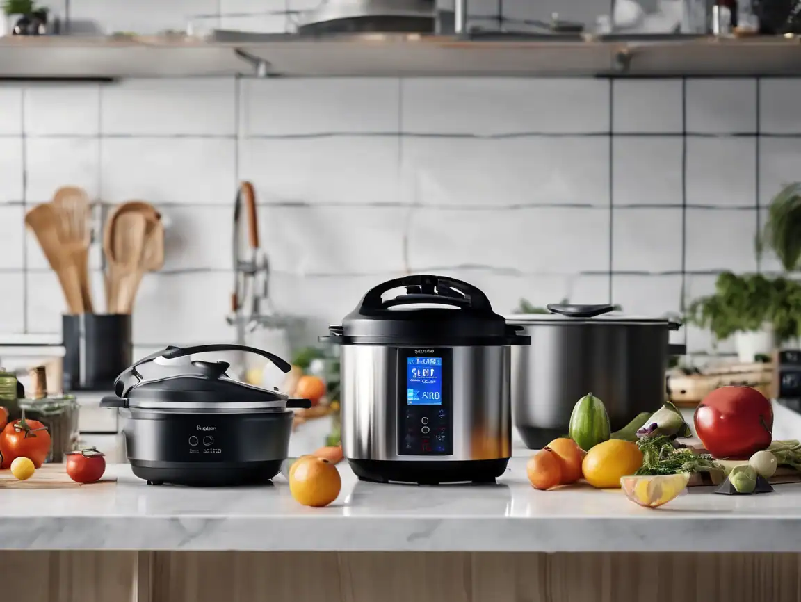 Smart kitchen gadgets for efficient home cooking in 2025. Featuring a multi-functional rice cooker a.