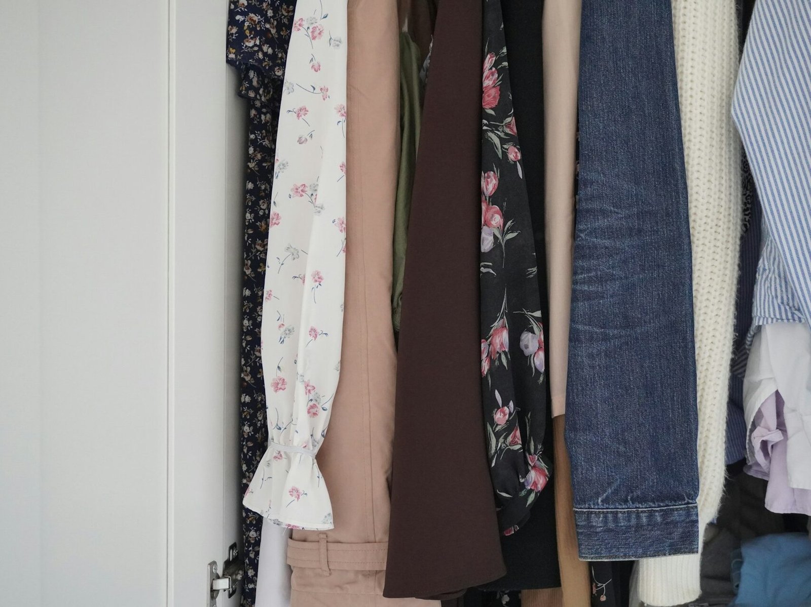 Seasonal wardrobe switch: organized closet with labeled storage boxes