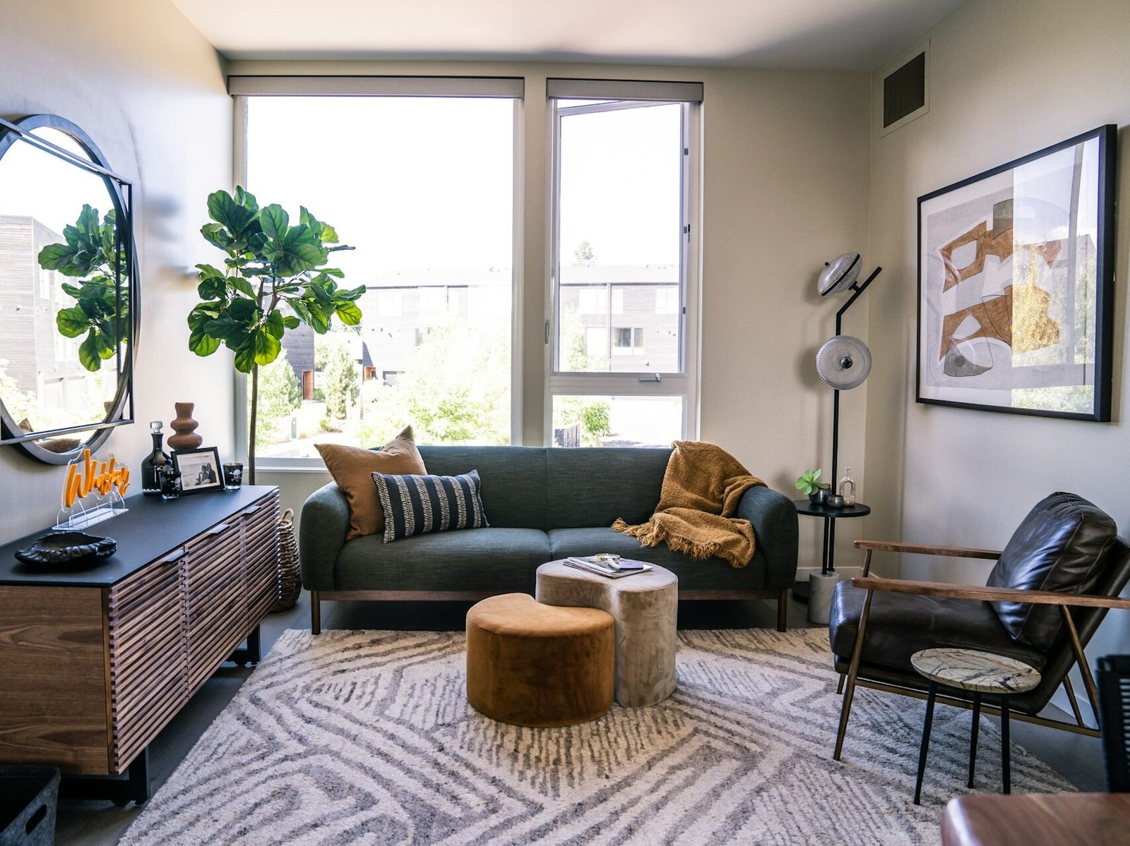 Minimalist living: calm, organized home with decluttered decor