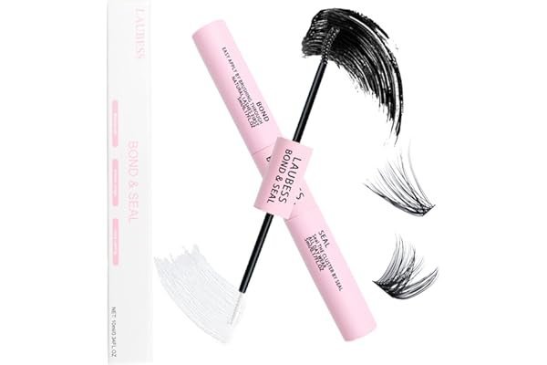 Lash Bond and Seal Mascara for Long Lasting Waterproof Eyelash Extensions - 5ml+5ml