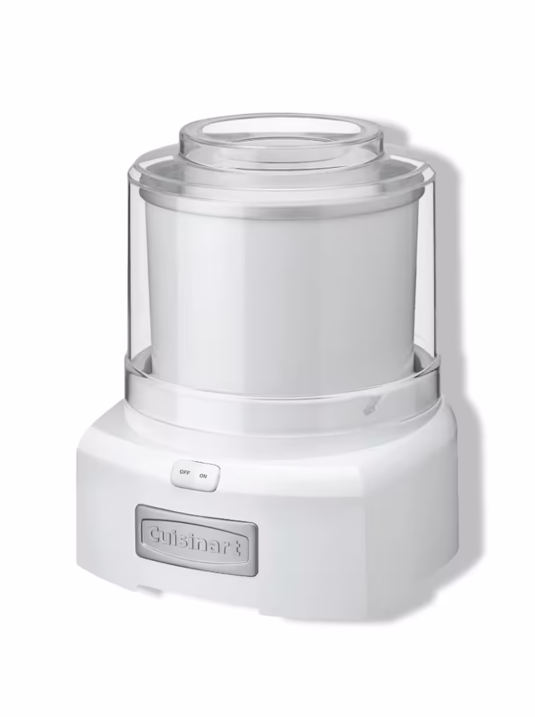 Cuisinart Ice Cream Maker, 1.5 Quart Double Insulated, Sorbet and Frozen Yogurt Maker, Ready in 20 Minutes, ICE-21P1, White