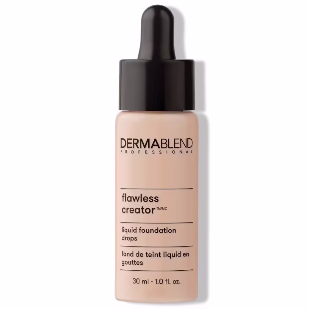 Dermablend Flawless Creator Multi-Use Liquid Foundation Makeup, Full Coverage Lightweight Buildable Foundation, Natural Finish, 1 Fl oz.
