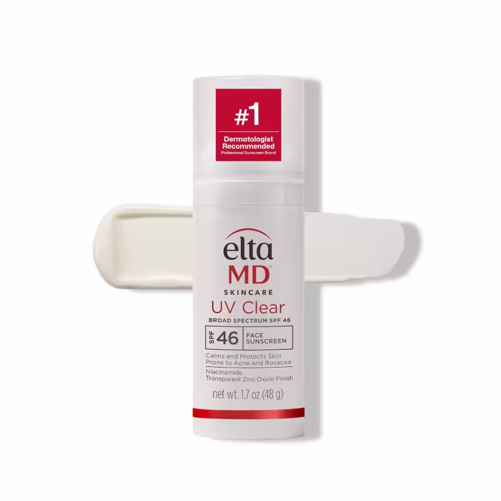 EltaMD UV Clear Face Sunscreen SPF, Oil-Free Sunscreen with Zinc Oxide, Dermatologist Recommended