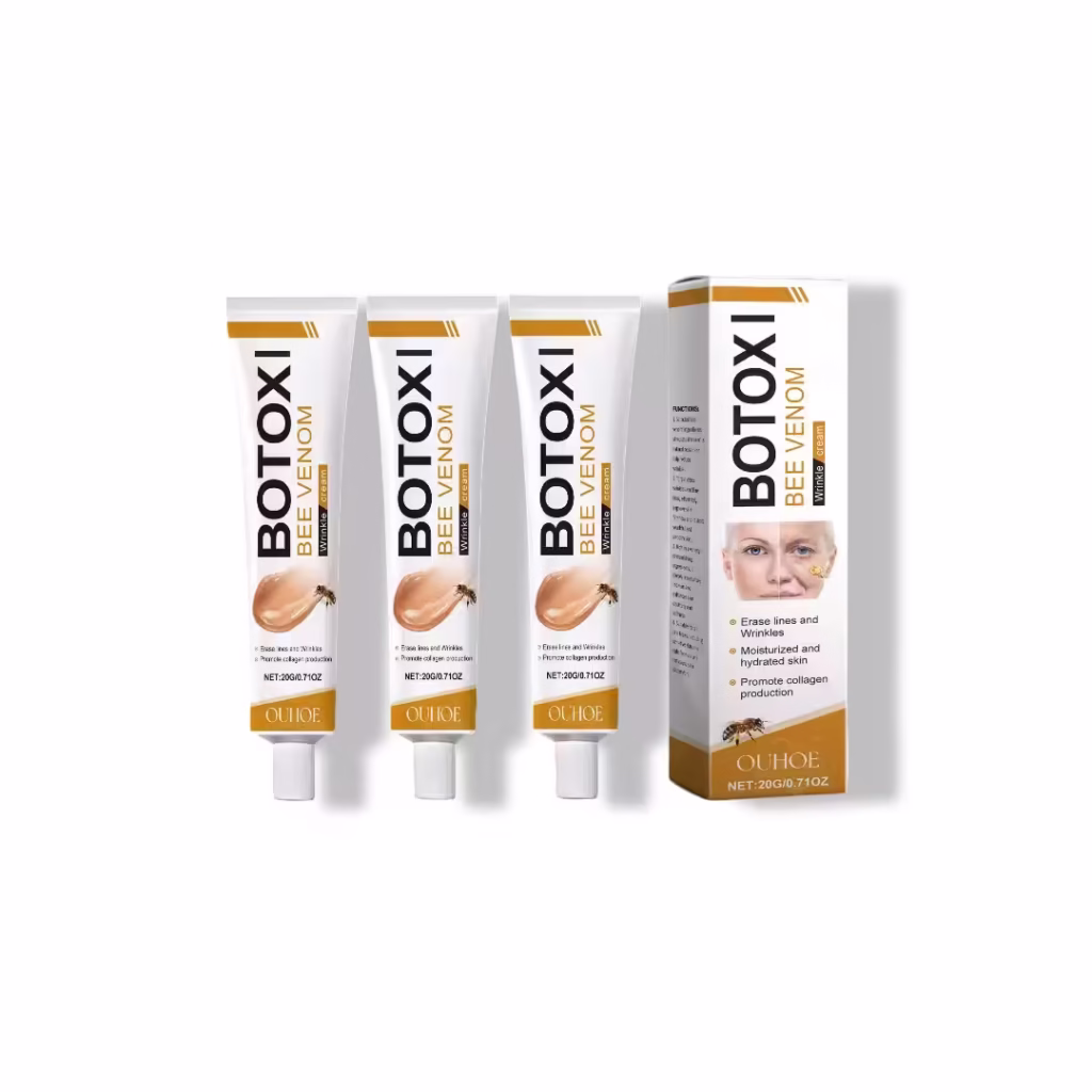 3 PCS BotoxBee Venom Wrinkle Removal Cream,Bee Venom Cream,Natural Moisturiser, Firming & Lifting Skin for All Skin Types, 20g/0.71oz