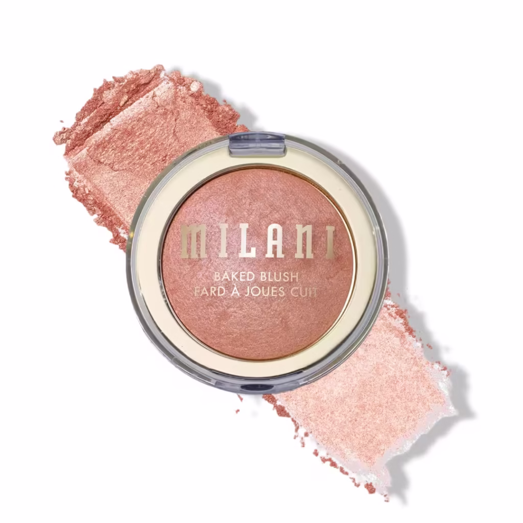 Milani Baked Blush, Updated Powder Blush for Cheeks, Cruelty Free Makeup - Shape, Contour & Highlight Face for a Shimmery or Matte Finish - Luminoso