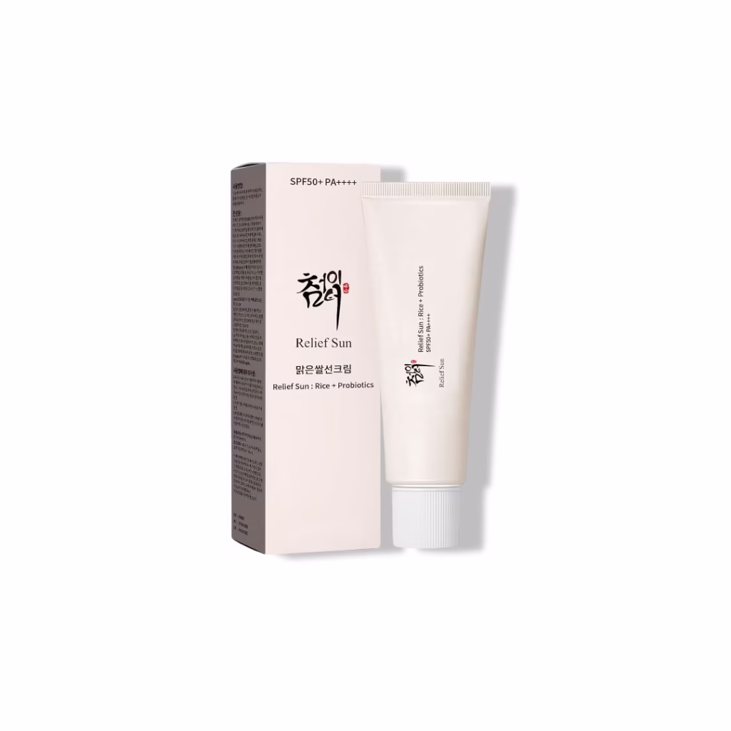Organic Korean sunscreen SPF50+, PA++++ Riceand Probiotics | Korean Skin Care Solution for All Skin TypesNourishing Skin Protection and UV Def(1PCS)