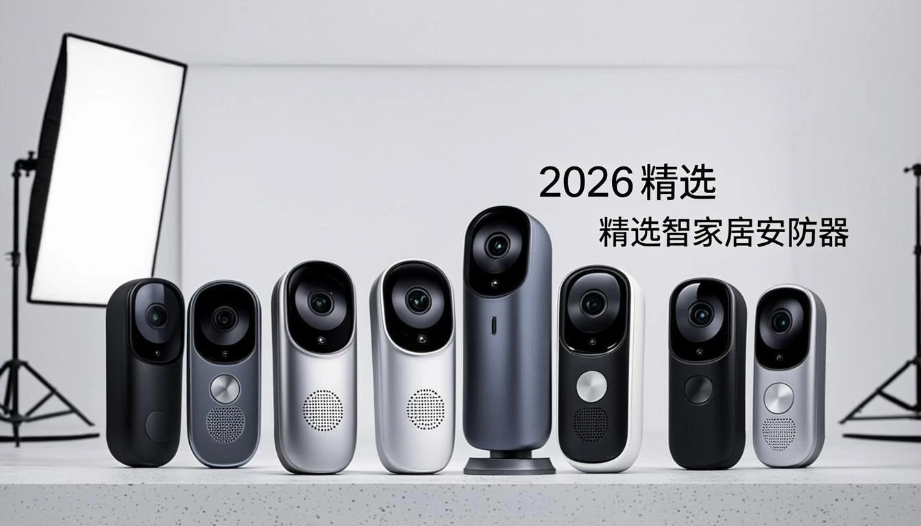 Set of smart home security cameras for 2026 home protection.