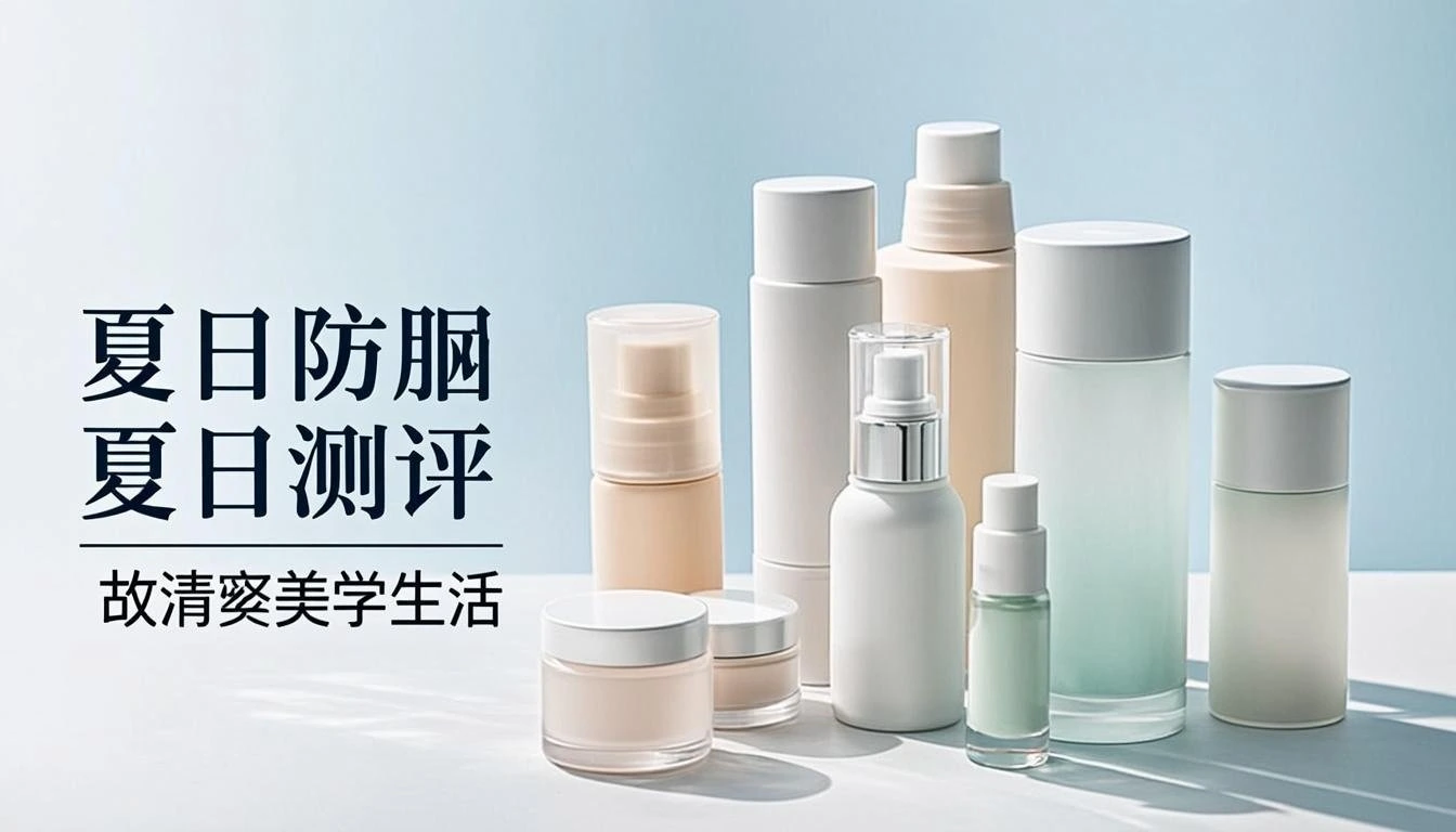 Collection of summer skincare products including sunscreens and moisturizers.