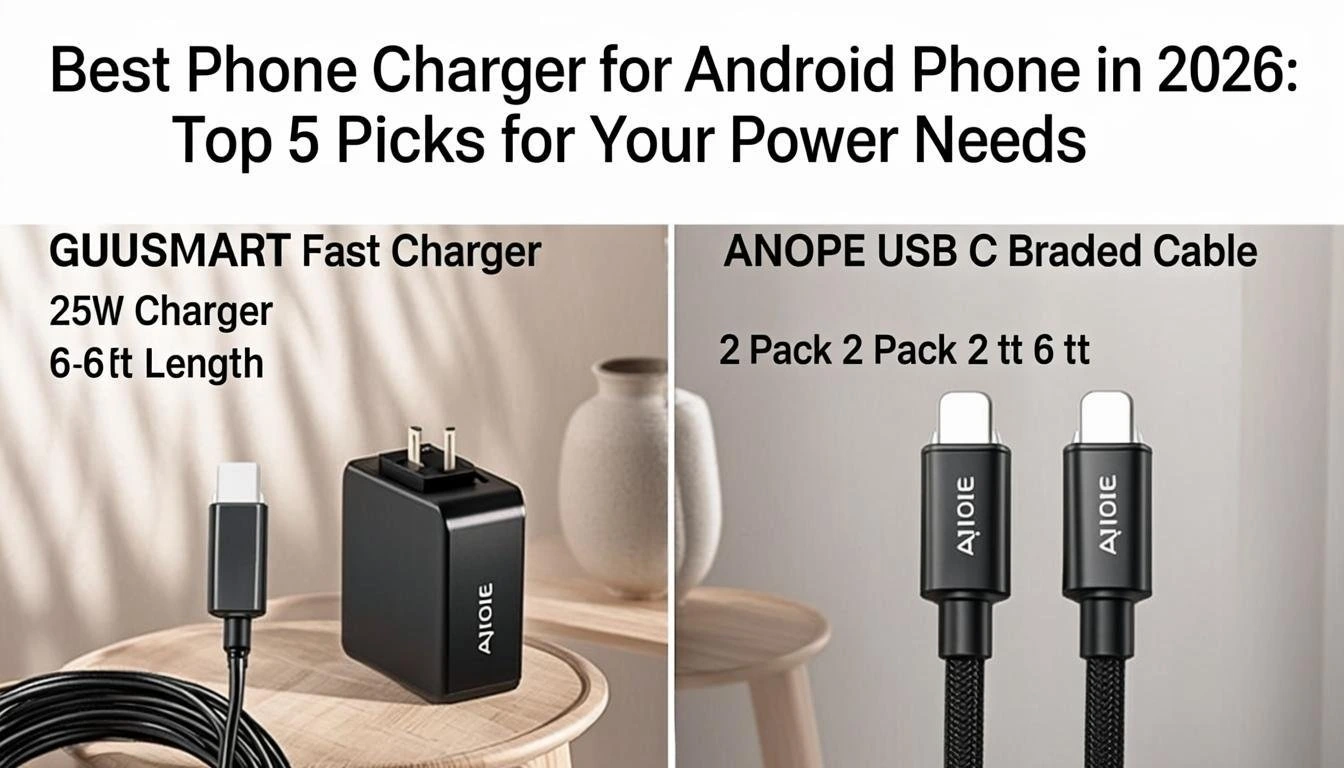 Best Phone Charger for Android Phone in 2026: Top 5 Picks for Your Power Needs