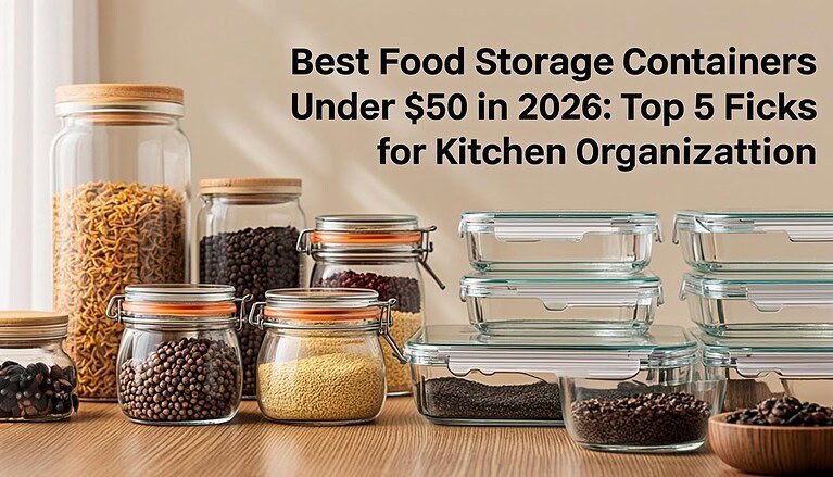 Best Food Storage Containers Under $50 in 2026: Top 5 Picks for Kitchen Organization