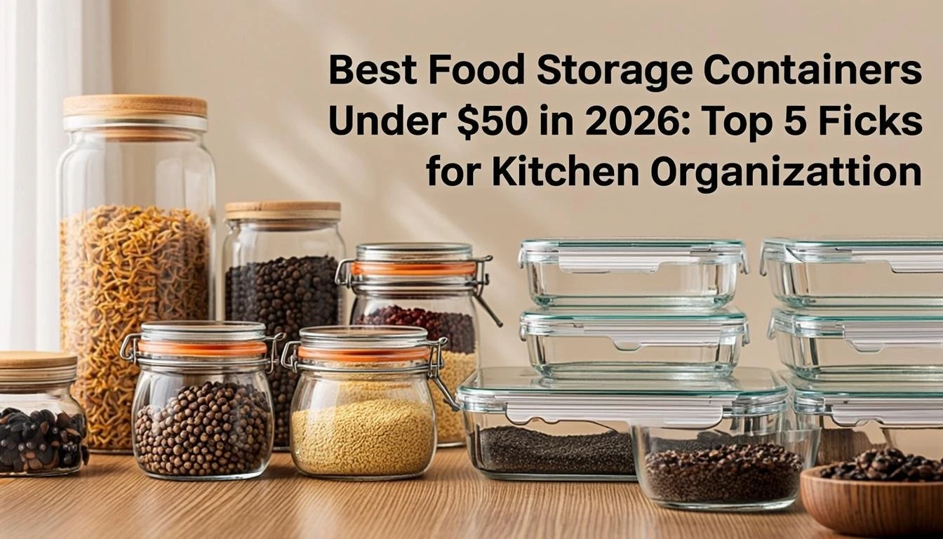Best Food Storage Containers Under $50 in 2026: Top 5 Picks for Kitchen Organization