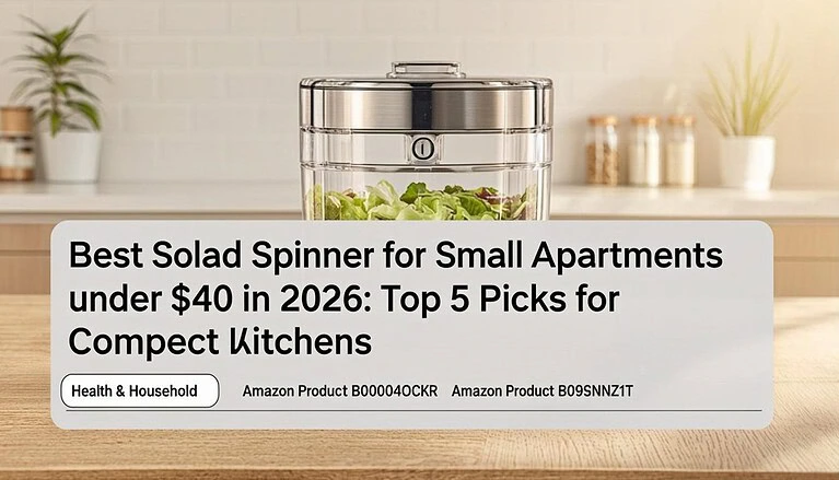 Best Salad Spinner for Small Apartments Under $40 in 2026: Top 5 Picks for Compact Kitchens