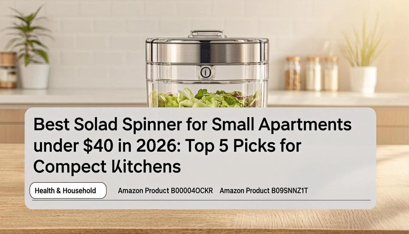 Best Salad Spinner for Small Apartments Under $40 in 2026: Top 5 Picks for Compact Kitchens