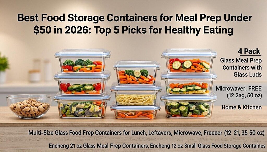 Best Food Storage Containers for Meal Prep Under $50 in 2026: Top 5 Picks for Healthy Eating