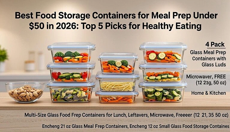 Best Food Storage Containers for Meal Prep Under $50 in 2026: Top 5 Picks for Healthy Eating