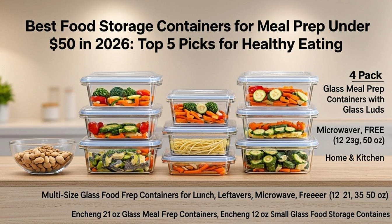 Best Food Storage Containers for Meal Prep Under $50 in 2026: Top 5 Picks for Healthy Eating