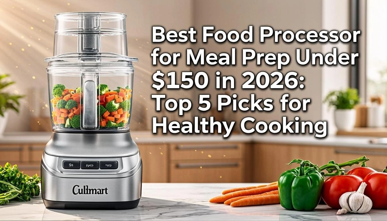 Best Food Processor for Meal Prep Under $150 in 2026: Top 5 Picks for Healthy Cooking