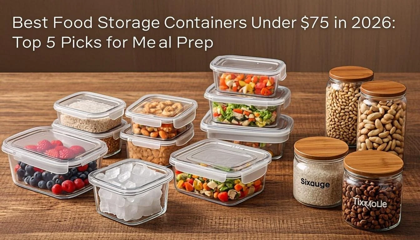 Best Food Storage Containers Under $75 in 2026: Top 5 Picks for Meal Prep