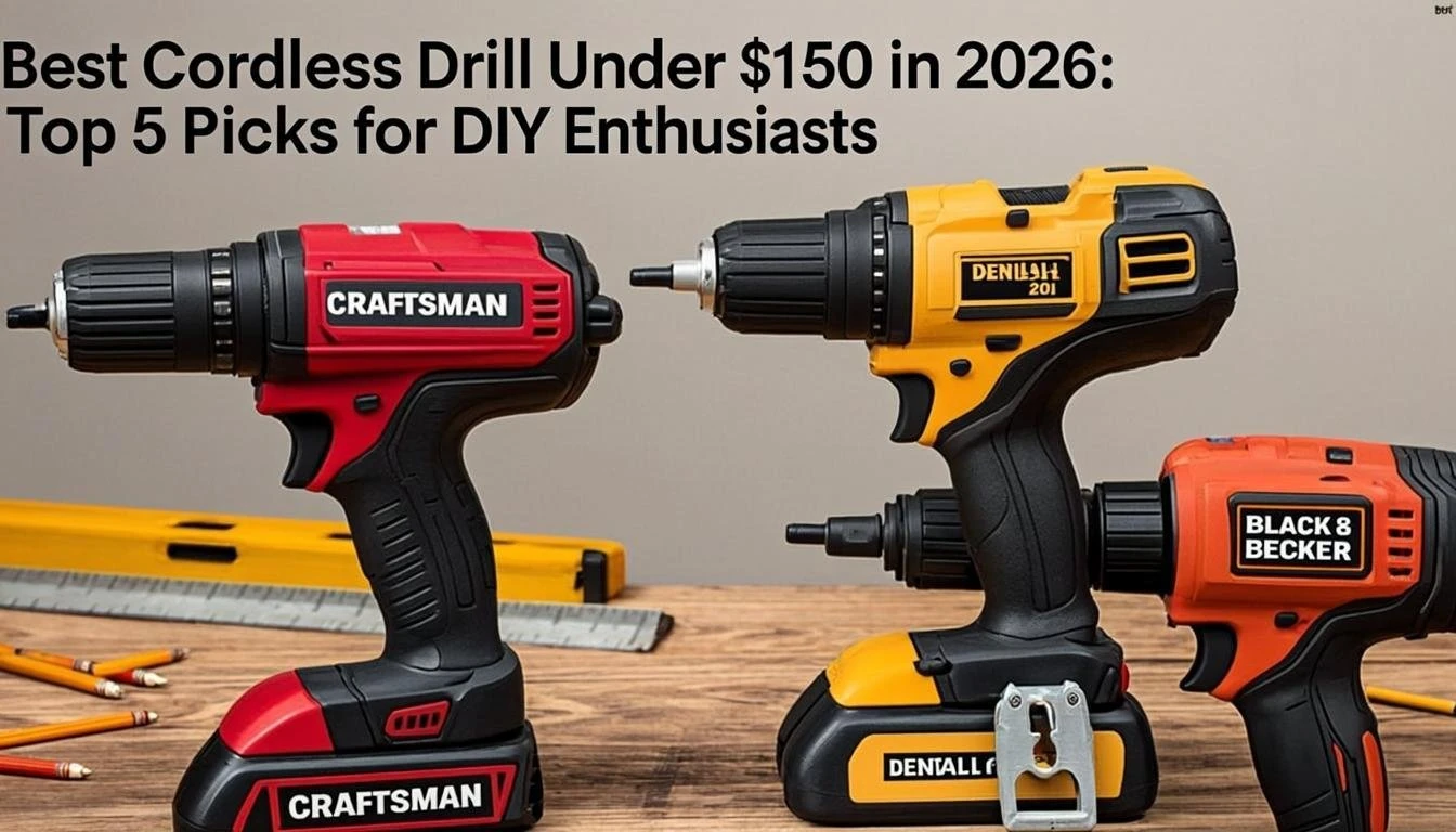 Best Cordless Drill Under $150 in 2026: Top 5 Picks for DIY Enthusiasts
