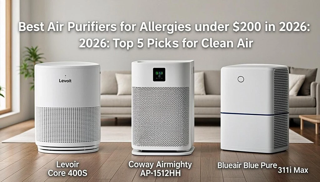 Best Air Purifiers for Allergies Under $200 in 2026: Top 5 Picks for Clean Air