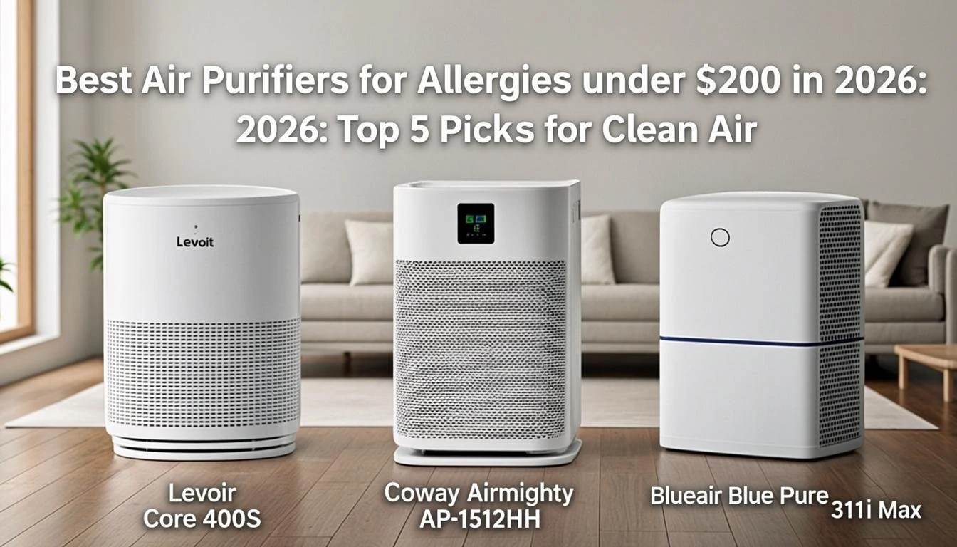 Best Air Purifiers for Allergies Under $200 in 2026: Top 5 Picks for Clean Air