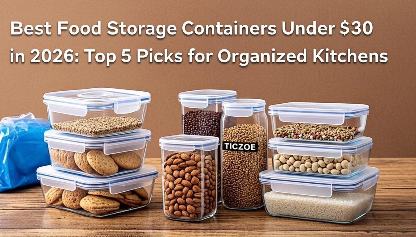 Best Food Storage Containers Under $30 in 2026: Top 5 Picks for Organized Kitchens