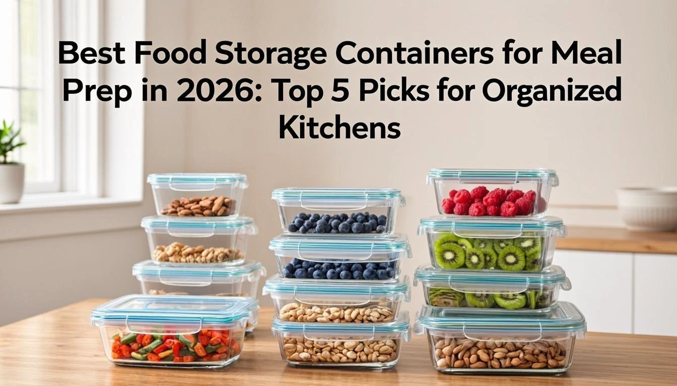 Best Food Storage Containers for Meal Prep in 2026: Top 5 Picks for Organized Kitchens