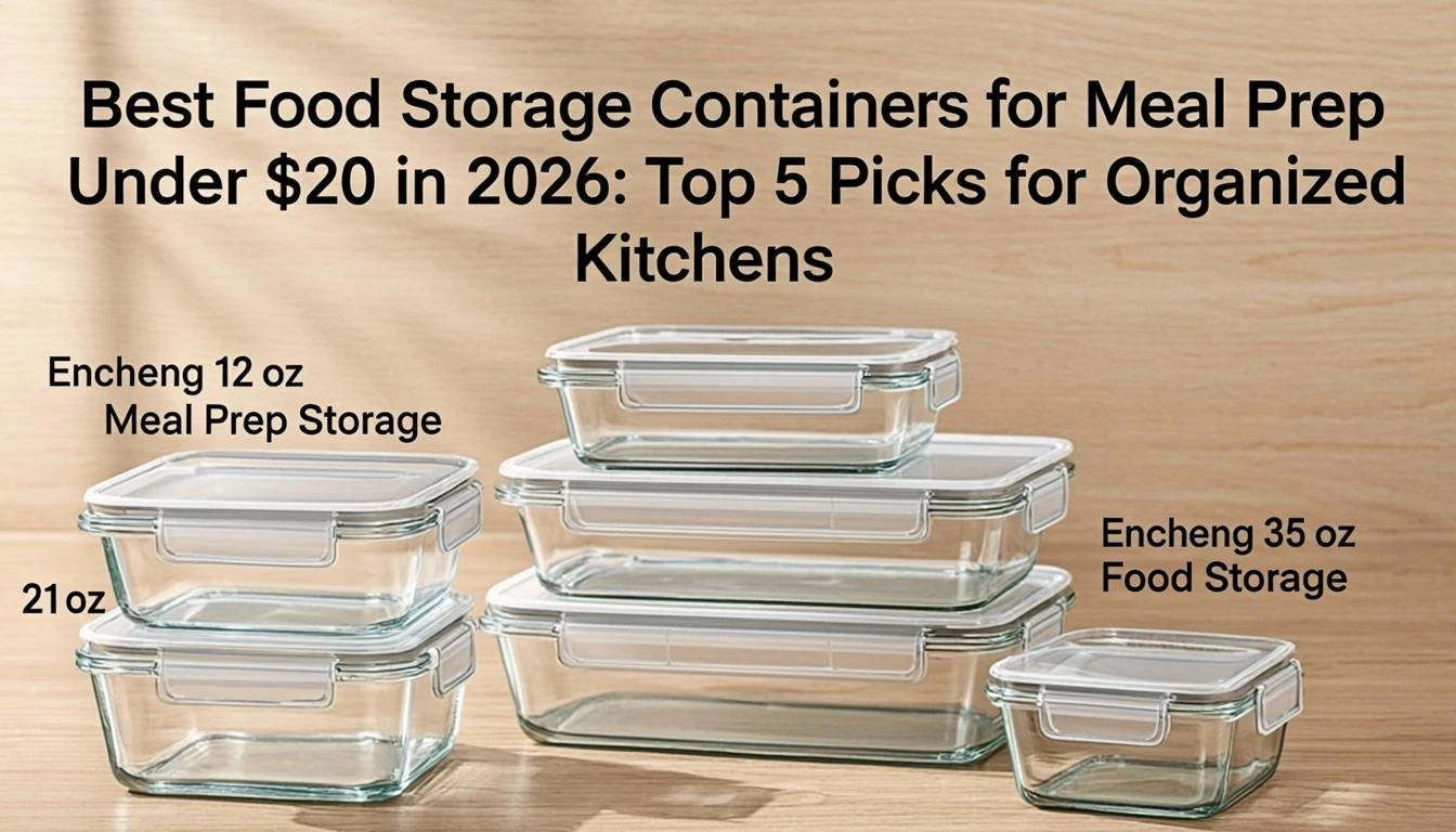 Best Food Storage Containers for Meal Prep Under $20 in 2026: Top 5 Picks for Organized Kitchens