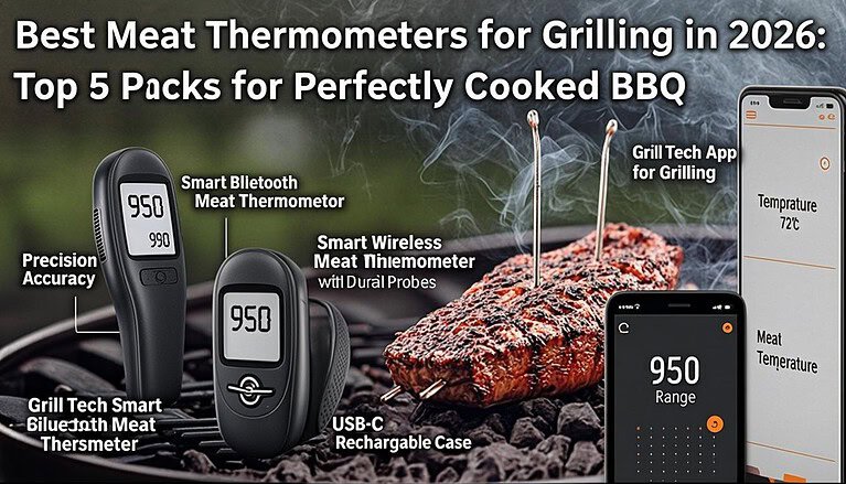 Best Meat Thermometers for Grilling in 2026: Top 5 Picks for Perfectly Cooked BBQ
