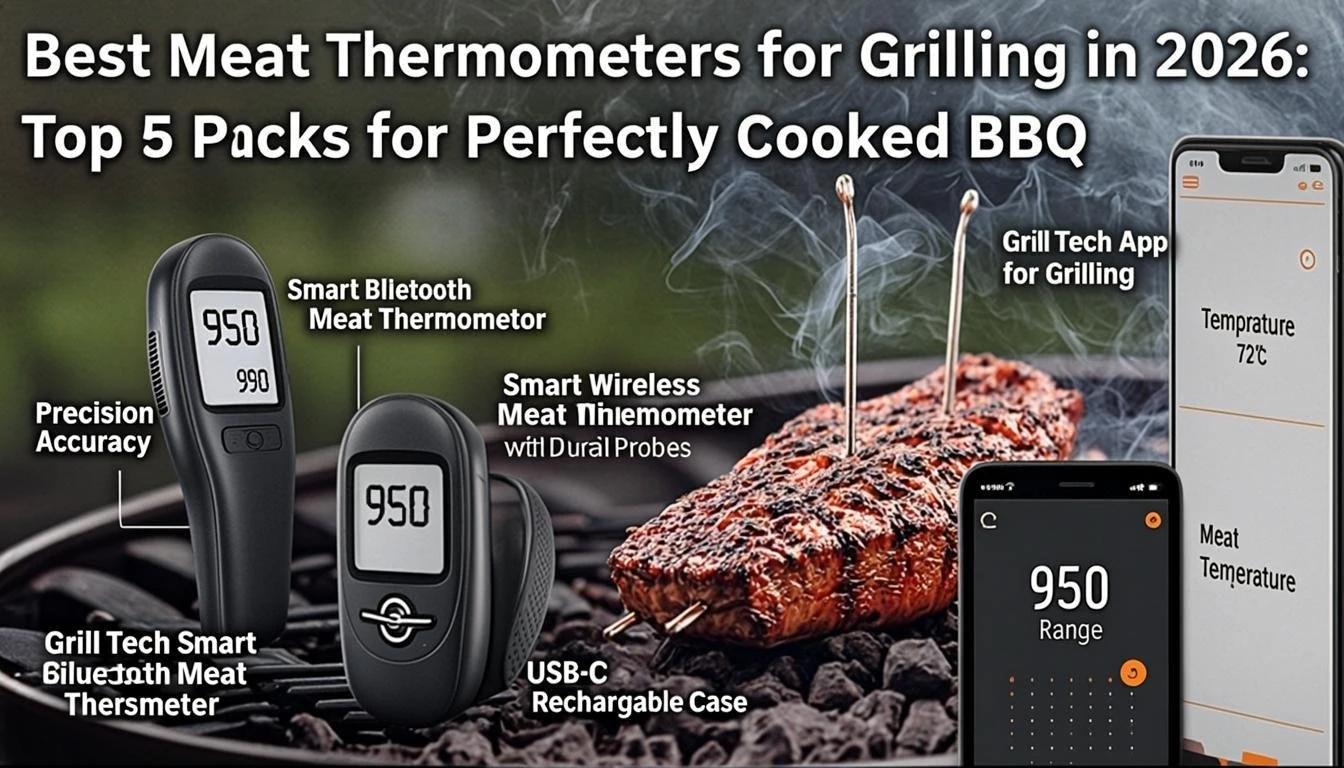 Best Meat Thermometers for Grilling in 2026: Top 5 Picks for Perfectly Cooked BBQ