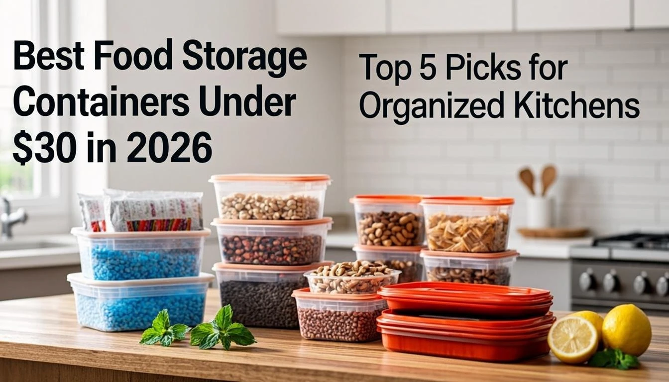 Best Food Storage Containers Under $30 in 2026: Top 5 Picks for Organized Kitchens