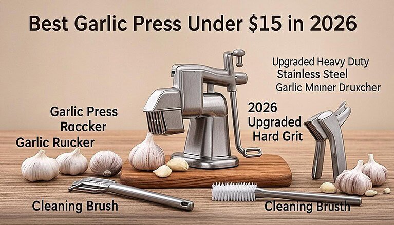 Best Garlic Press Under $15 in 2026: Top 5 Affordable Picks