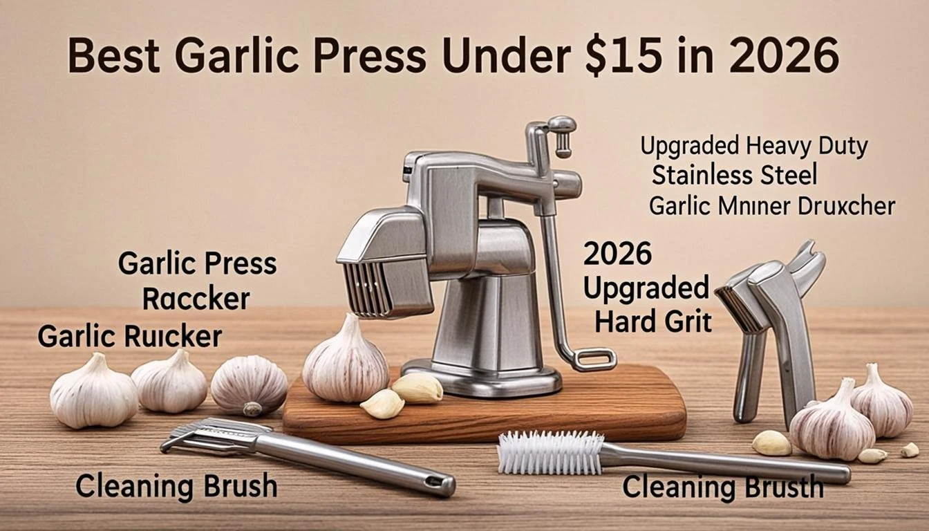 Best Garlic Press Under $15 in 2026: Top 5 Affordable Picks