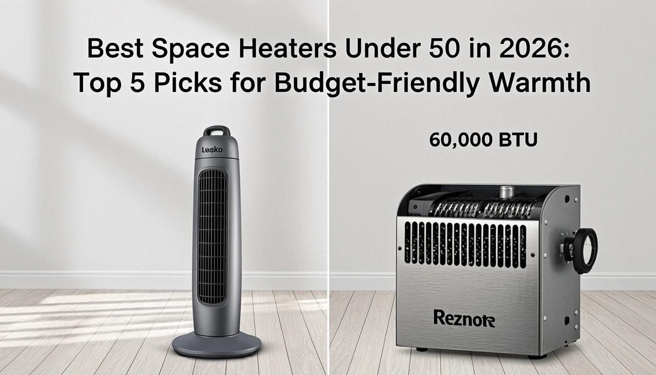 Best Space Heaters Under 50 in 2026: Top 5 Picks for Budget-Friendly Warmth