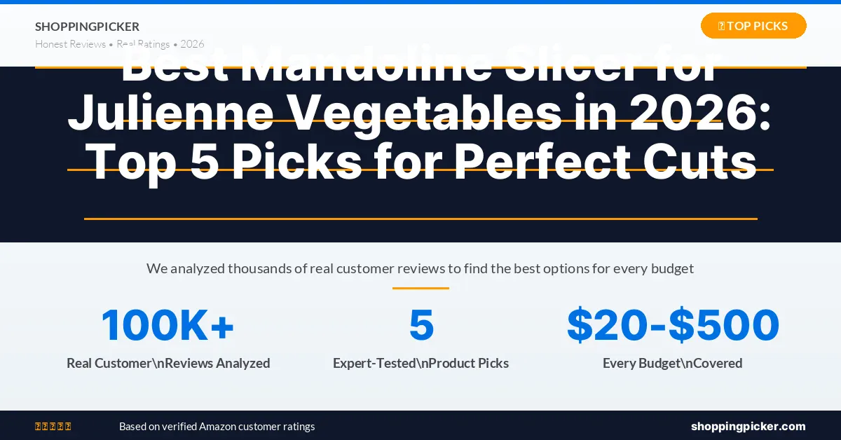 Best Mandoline Slicer for Julienne Vegetables in 2026: Top 5 Picks for Perfect Cuts — best picks of 2026 with real ratings and reviews