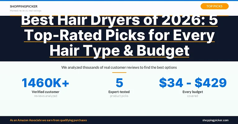 Best Hair Dryers of 2026: 5 Top-Rated Picks for Every Hair Type & Budget