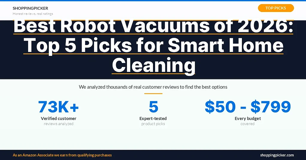 Best Robot Vacuums of 2026: Top 5 Picks for Smart Home Cleaning