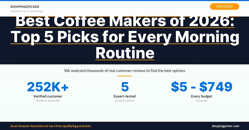 Best Coffee Makers of 2026: Top 5 Picks for Every Morning Routine