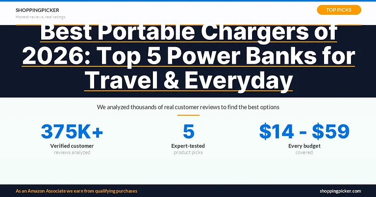 Best Portable Chargers of 2026: Top 5 Power Banks for Travel & Everyday