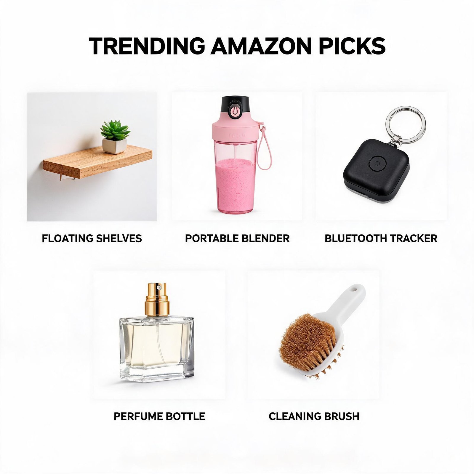 Trending Amazon products - shelves blender tracker perfume