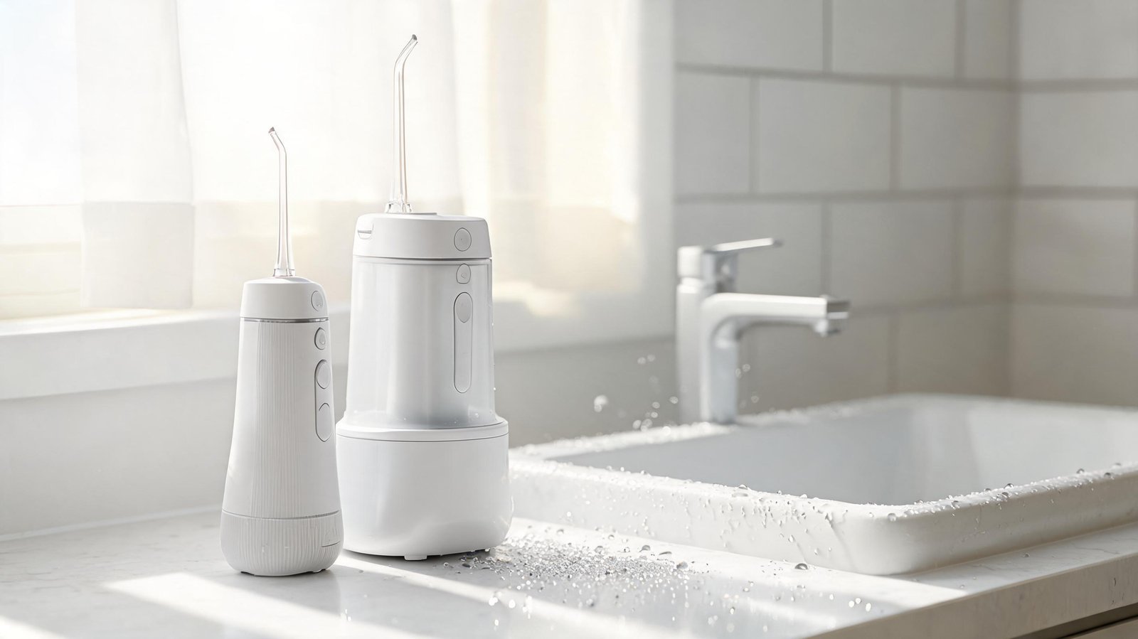 The best water flossers of 2026 compared on a modern bathroom counter